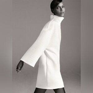 Zara Cream Ribbed Knit Top